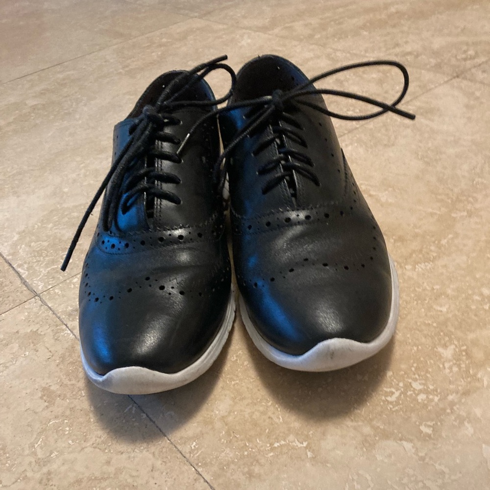 Cole Haan Black and White Flats